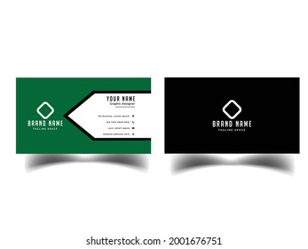 Vector abstract Clean and simple Business Card Template, Modern horizontal name card, Flat Style Vector Illustration. Stationery Design and visiting card, Creative and professional business card.