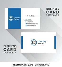 Vector abstract Clean and simple Business Card Template