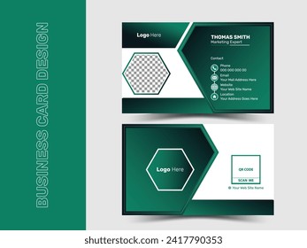 Vector abstract Clean and simple Business Card Template