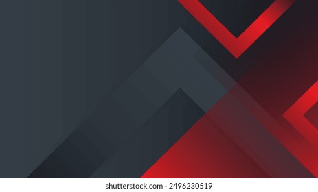 Vector abstract Clean and simple red Business Card Template