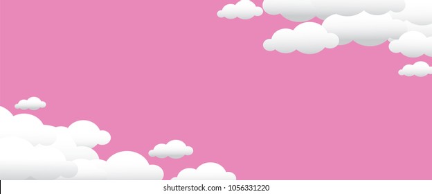 Vector abstract cloud background for text on blank background and copy space