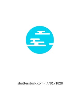 Vector abstract cloud icon