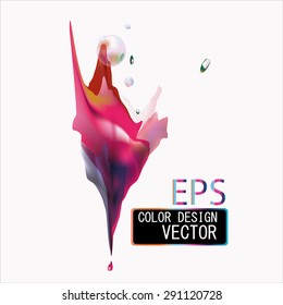 Vector abstract cloud. Cloud of ink. Abstract banner paints. Background for banner, card, poster, identity. 
Colored paint splash isolated on white background.