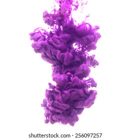 Vector abstract cloud. Ink swirling in water, cloud of ink in water isolated on white. Abstract banner paints. Holi. Liquid ink. Background for banner, card, poster, poster, identity,web design.Juice.