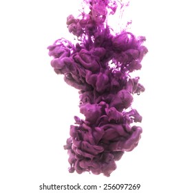 Abstrakte Vektorwolke. Ink wirlend in Wasser, Tintenwolke in Wasser einzeln auf weiß. Abstrakte Bannerfarben. Holi. Flüssigkeitsfarbe. Hintergrund für Banner, Karten, Poster, Poster, Identität, Web Design.Juice.