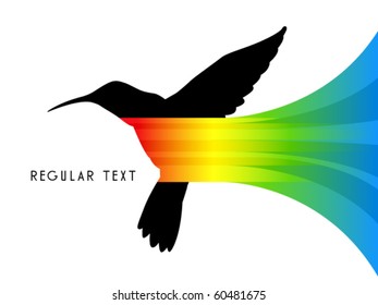 Vector Abstract Colibri Illustration