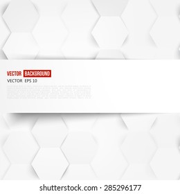 Vector abstract color 3d hexagonal. Background with hexagon element