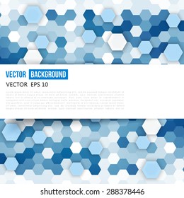 Vector abstract color 3d hexagonal. Background with hexagon element