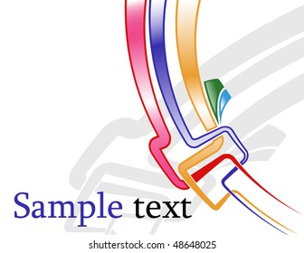 the vector abstract color background