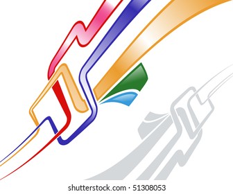 the vector abstract color background