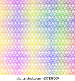Vector abstract color background from triangles.