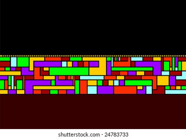 Vector Abstract color box background
