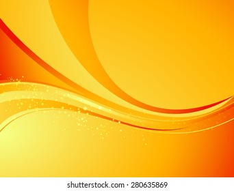 Vector Abstract color curved lines background. Template brochure design