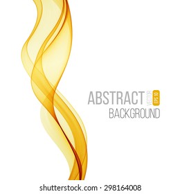 Vector Abstract color curved lines background. Template brochure design. Smoke lines