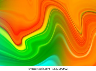 Vector abstract color flow liquid paint waves background