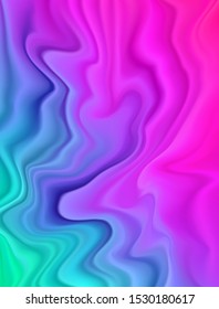 Vector abstract color flow liquid paint waves