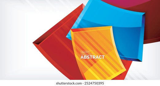 Vector abstract color geometric shapes. Illustration For Wallpaper, Banner, Background, Card, Book Illustration, landing page