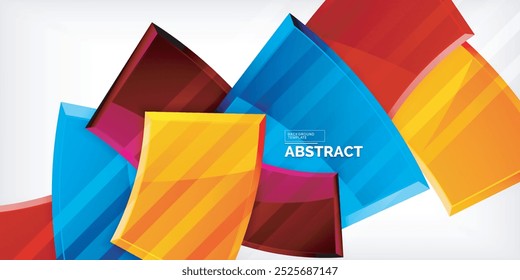 Formas geométricas de cores abstratas do vetor. Ilustração Para Papel De Parede, Banner, Plano De Fundo, Cartão, Ilustração De Livro, Página Inicial