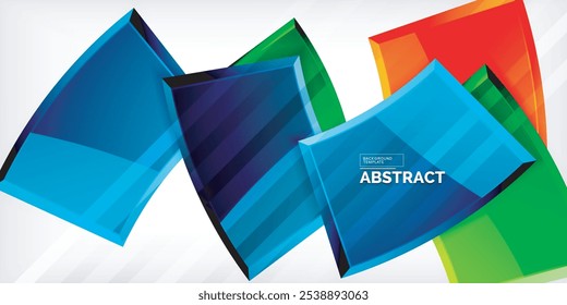 Vector abstract color geometric shapes. Illustration For Wallpaper, Banner, Background, Card, Book Illustration, landing page