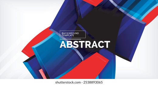 Vector abstract color geometric shapes. Illustration For Wallpaper, Banner, Background, Card, Book Illustration, landing page