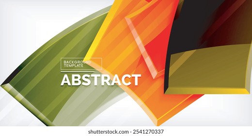 Vector abstract color geometric shapes. Illustration For Wallpaper, Banner, Background, Card, Book Illustration, landing page