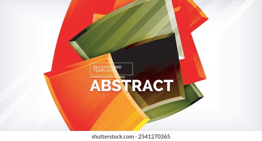 Formas geométricas de cores abstratas do vetor. Ilustração Para Papel De Parede, Banner, Plano De Fundo, Cartão, Ilustração De Livro, Página Inicial