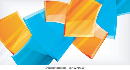Vector abstract color geometric shapes. Illustration For Wallpaper, Banner, Background, Card, Book Illustration, landing page