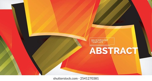 Vector abstract color geometric shapes. Illustration For Wallpaper, Banner, Background, Card, Book Illustration, landing page