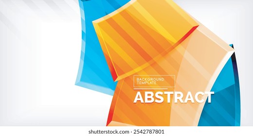 Vector abstract color geometric shapes. Illustration For Wallpaper, Banner, Background, Card, Book Illustration, landing page