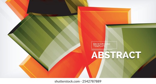 Vektorabstrakte geometrische Farbformen. Illustration für Tapete, Banner, Hintergrund, Karte, Buchillustration, Landing Page