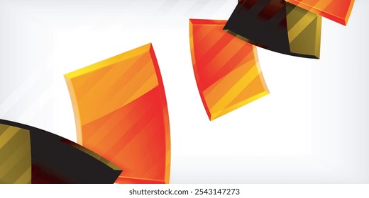 Vector abstract color geometric shapes. Illustration For Wallpaper, Banner, Background, Card, Book Illustration, landing page
