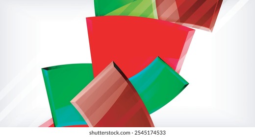 Formas geométricas de color abstracto de Vector. Ilustración para el Fondo de pantalla, Anuncio, fondo, tarjeta, ilustración del libro, landing page