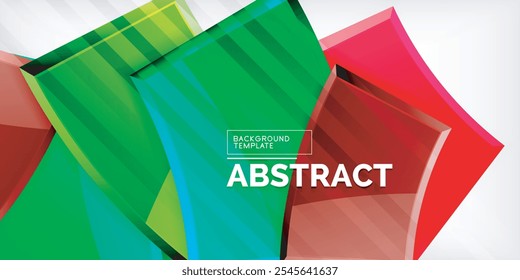 Formas geométricas de cores abstratas do vetor. Ilustração Para Papel De Parede, Banner, Plano De Fundo, Cartão, Ilustração De Livro, Página Inicial
