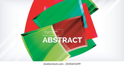 Vector abstract color geometric shapes. Illustration For Wallpaper, Banner, Background, Card, Book Illustration, landing page