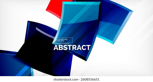 Vector abstract color geometric shapes. Illustration For Wallpaper, Banner, Background, Card, Book Illustration, landing page