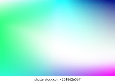 Gradiente de cor abstrata de vetor com tons vibrantes de pastel de néon