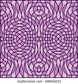 Vector abstract color grid pattern. Stained glass background