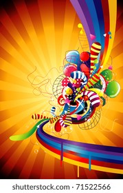 vector abstract color illustration
