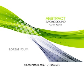 Vector Abstract color lines background. Template brochure design