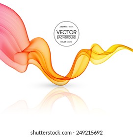 Vector Abstract color lines background. Template brochure design