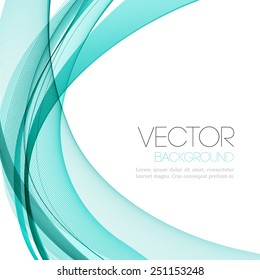 Vector Abstract color lines background. Template leaflet design