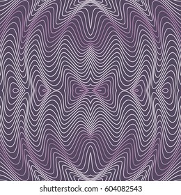 Vector abstract color lines pattern. Waves backgrounds with distortion effect. Optical illusion.