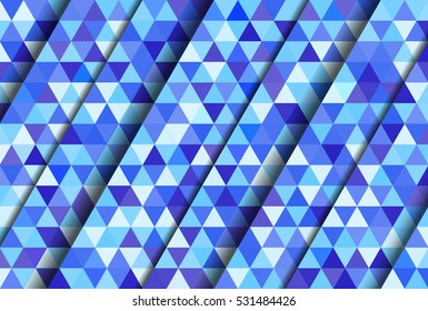Vector abstract color mosaic background for design brochure, website, flyer, card. Abstract geometric background with triangles shapes and shadows. Stock vector eps10