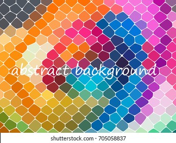 Vector abstract color mosaic background