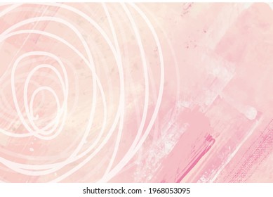 Vector abstract color paint pink background. Hand drawn abstract paint brush stroke. Watercolor elements.