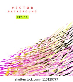 Vector abstract color wave