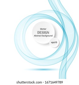 
Vector abstract color wave background with shadow, blue wave design. Brochure Template