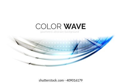 Vector abstract color wave design element