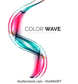 Vector abstract color wave design element
