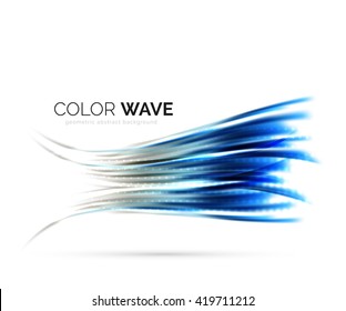 Vector abstract color wave design element